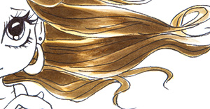 Quixotic Inspirations: Tutorial - using Copics for blonde hair